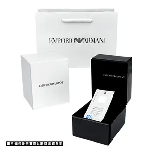 【Emporio Armani】亞曼尼 AR1452 陶瓷錶帶 三眼計時男錶 黑 44mm 台南 時代鐘錶