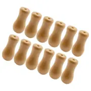 12 Pcs Blind Pull Cord Knobs Wooden Replacement Pulls for Curtains Safety