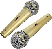 Abaodam Costume Props 2pcs Stage Performance Microphones Party Microphone Toys Prop for Boys and Girls Versatile Use