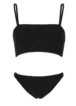 Hunza G Gigi Glittered Seersucker Bikini - Black - One Size One Size