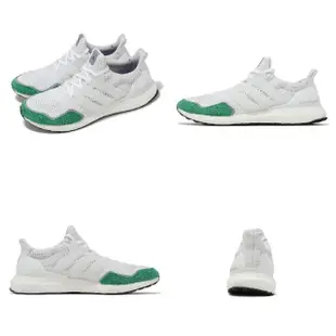 【adidas 愛迪達】慢跑鞋 Ultraboost 1.0 男鞋 白 綠 緩震 Boost 襪套 輪胎底 運動鞋 愛迪達(GY9134)