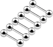 [BanaVega] Set of 6 Stud Earrings Barbell Helix Earrings Piercing Jewellery