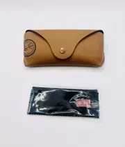 Ray Ban Glasses / Sunglasses Pouch Case New in brown with cleaning cloth