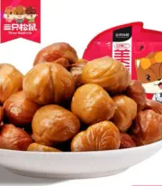 河北特产三只松鼠 板栗栗子仁 three squirrels chestnut kernels 100g