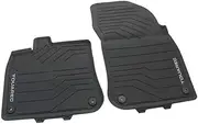 Volkswagen 76106150282V All-Weather Mats Front 2 x Rubber Mats Rubber Floor Mats with Touareg Lettering