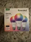 (3-Pk) Nanoleaf Essentials Smart LED Color-Changing Light Bulb A19 60W NEW