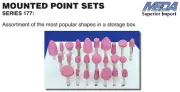 100PC 1/4" SHANK MOUNTED POINT SET ITEM NUMBER 510-292