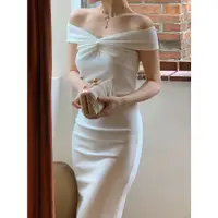 在飛比找蝦皮商城精選優惠-白色禮服 性感洋裝          SUHEMR蘇哈  法