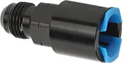 EFI Adapter an Male Quick Disconnect Black Anodized, Quick Disconnect Female Push-On EFI Fitting 6061-T6 Push-On Fitting Quick Disconnect EFI Connector Adapter (AN6-3/8)