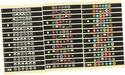 ibasenice Sets Guitar Fretboard Sticker Pack Scale Fret Decals Non-sticky Self-adhesive for Guitars Pcs
