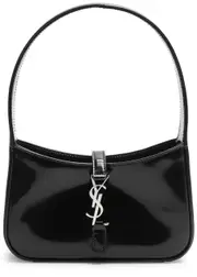 Saint Laurent Le 5 à 7 Mini Patent Leather Shoulder bag - Black ONE SIZE