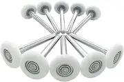 Nylon Garage Door Rollers - 1.8 Inch Nylon Door Rollers | Sealed Precision Ball Bearings Quiet Replacement Part for Cabinet & Factory
