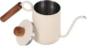 Stovetop Drip Pot Steel Milk Frothing Pitcher Espresso Decanter Ergonomic Hanging Ear Fine Long Spout