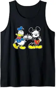 [Disney] Mickey Mouse and Donald Duck Best Friends Outline Tank Top