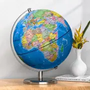 9" Illuminated World Globe with Stand, Educational Globes for Kids Learning, ...