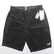 Volcom Elastic Waist Corduroy Shorts Outer Spaced Dark Green Men's Size S