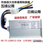 大功率直流電壓三輪四輪電動車轉換器通用48V60V72V120V轉12V30A欣欣向榮ZVM