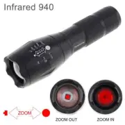 Zoomable LED Flashlight Infrared IR Flashlight Night Vision Zoom LEDFlash Light