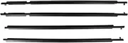 4Pcs Car Accessories Outer Window Glass Seals Belt Trim Sealing Strips Rubber Weatherstrip Compatible for Toyota RAV4 2006-2012