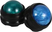 2pcs Resin Massage Ball Roller for Full Body Relief Handheld Massager Tool for Neck Back Legs Feet