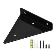 Floating Shelf Bracket 5Inch Metal Triangle Shelf Bracket for Shelves Black