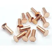 48pcs M3 copper rivet countersunk head nails rivets percussion riveting nail