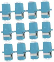 OSALADI 12Pcs Fiber Optic Couplers Flange Adapters for Network Smooth Insertion Loss Precision Design Suitable for Catv Systems and Optical Fiber Communication