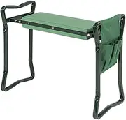 Whtkoph Folding Garden Seat, Garden Stool with Support Support, Portable Farm Gardener with Tool Bag for, with 1 Pouch, as described