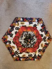 HANDMADE HALLOWEEN TABLE TOPPER ONE OF A KIND LOT D