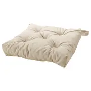 MALINDA chair cushion, light beige, 40/35x38x7 cm