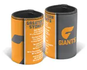 Greater Western Giants AFL TEAM SONG Beer Can Bottle Cooler Stubby Holder Cosy