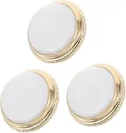 Milisten 3PCS Trumpet Key Finger Button Caps Durable Shell Valve Caps Unique Design for Enhanced Sound Quality Reliable Replacement Parts for Trumpet Players