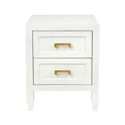 Soloman Bedside Table - Small White