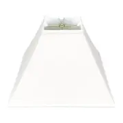 Square Sharp Corner Basic Lamp Shade, Linen White, 6 x 18 x 13