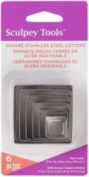 Sculpey Premo Cutter Set 6/Pkg-Square