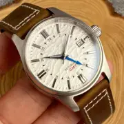 Snow White Dial 39mm NH34A Pilot Tandorio Watch For Men 200m Waterproof