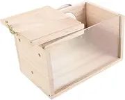 BESPORTBLE Wood Bird Nest Breeding Box Outdoor Cockatiel Nesting Box Bird House for Parrots