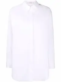 在飛比找Farfetch優惠-oversized poplin cotton shirt