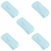 5 x White Inline Rocker Cord Switch 1A DPST