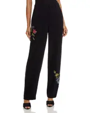 Cinq a Sept Floral Mixed Media Harlan Pants