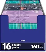 Bleam Klenex Travel Tissues On The Go 3 Ply Facial Tissues 16 Pocket Packs In Display Box