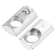 M6 t Spring Nut, 25 Pcs 2020 Series Half Round Roll in Spring with Slot 6.5mm