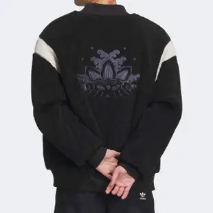 【adidas 愛迪達】Og Sherpa Bomber 男款 黑棕色 龍年 聯名 雙面 運動 休閒 飛行 外套 IX4215