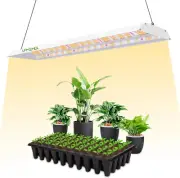 60W LED Grow Lights for Seed Starting, 2Ft Hanging Full Spectrum Seedling Lights