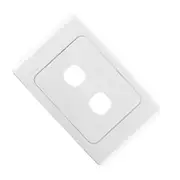 Clipsal Wall Plate + Surround for 2 Mech Connector Terminals