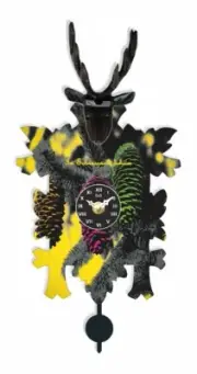 Kuckulino Black Forest Clock with quartz movement and cuckoo ch.. TU 3027 PQ NEW