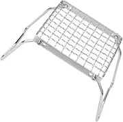 GAROZATION Portable Camping Grill Mini BBQ Stainless Steel Grate Outdoor Cooking Rack Meat Roasting Rack Barbecue Griddle Metal Warming
