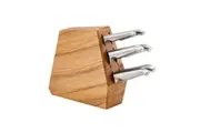 Furi Duo-Angled 7pc Knife Block Set Oak 7 Piece