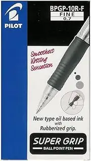 PILOT PEN PILOT BP SUPER GRIP BPGP-10R RETRACT F BLACK(BX12)