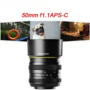 Lens Large Aperture Manual Focus for Canon EOS-M Fuji X M4/3 Mirrorless Cameras